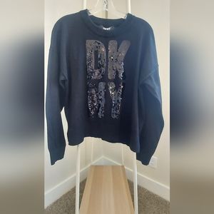 DKNY Sequence Black Sweater Women's Size M